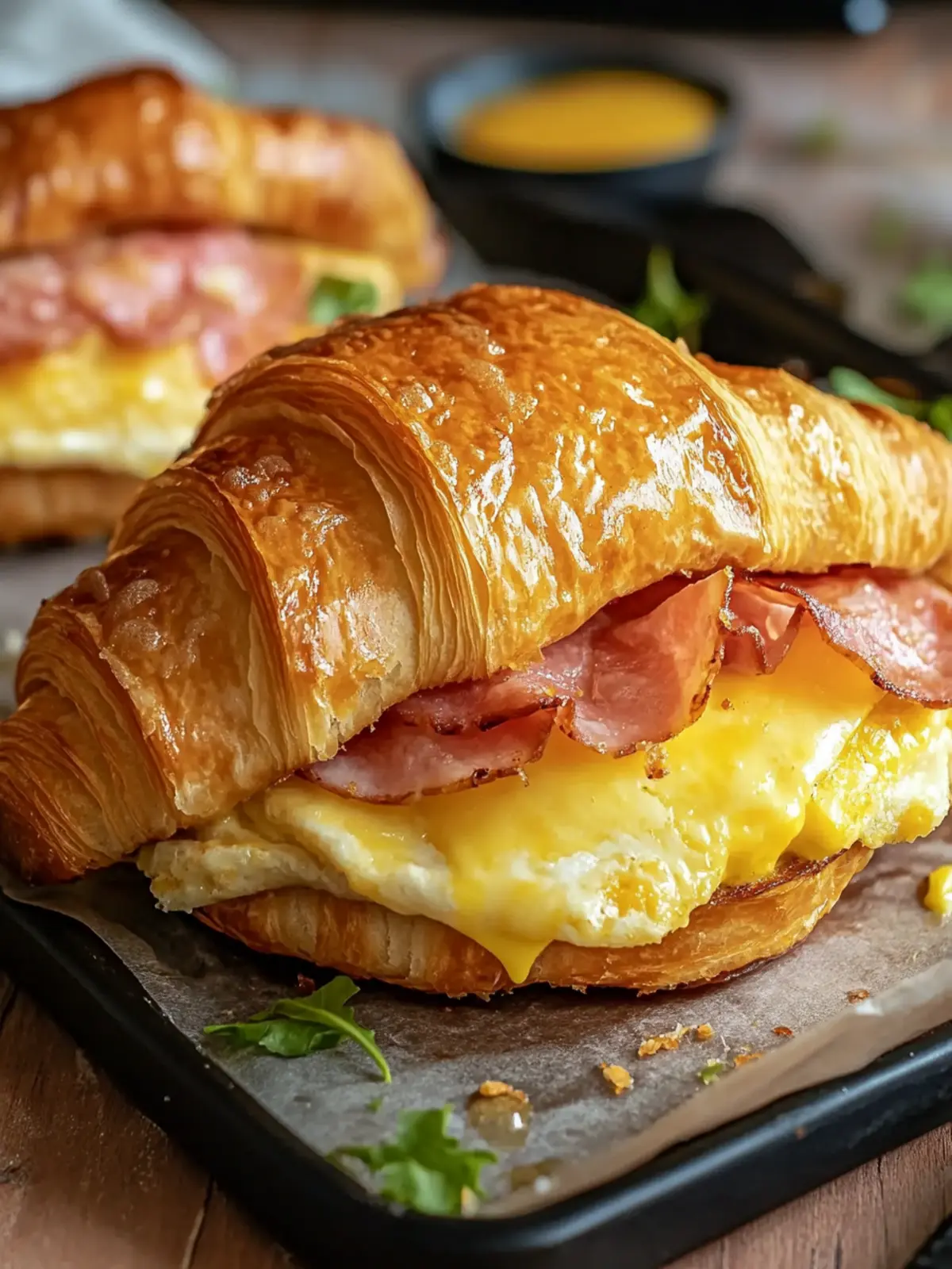 Irresistible Croissant Breakfast Sandwich for Your Morning Boost 3 Croissant Breakfast Sandwich