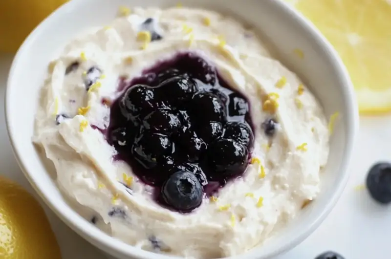 Blueberry Lemon Whipped Brie Dip