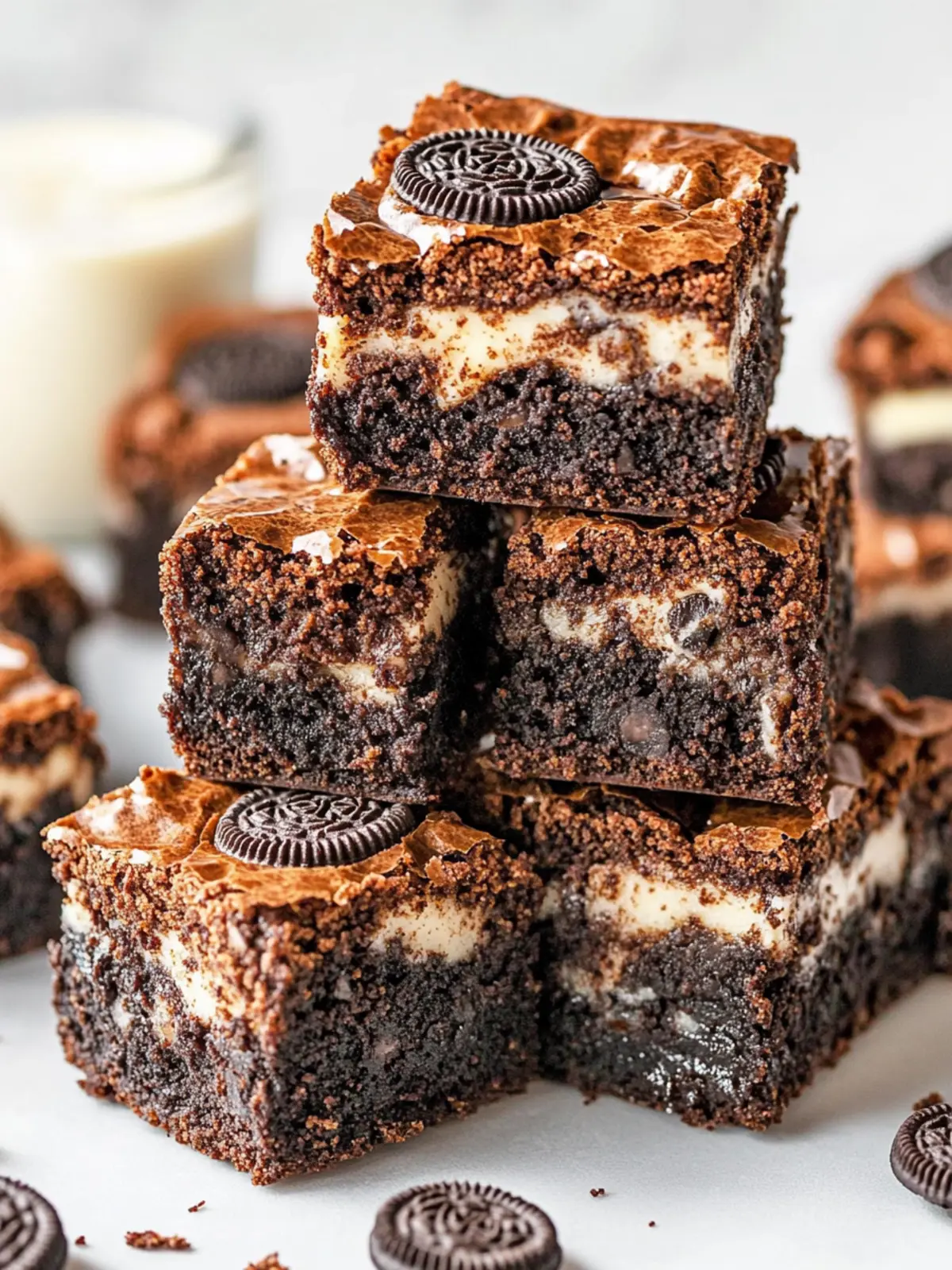 Indulge in Fudgy Oreo Brownies: A Chocolate Lover's Dream 3 Fudgy Oreo Brownies