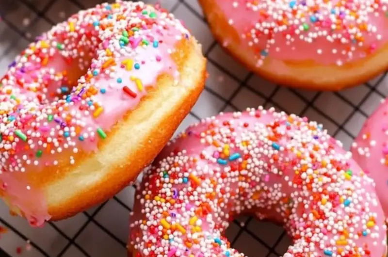 Homemade Donuts With Sprinkles