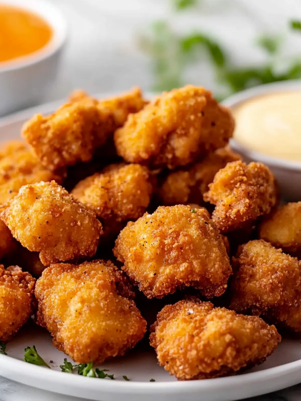 Crispy Chicken Nuggets Marinated in Zesty Pickle Juice 3 Chicken Nuggets
