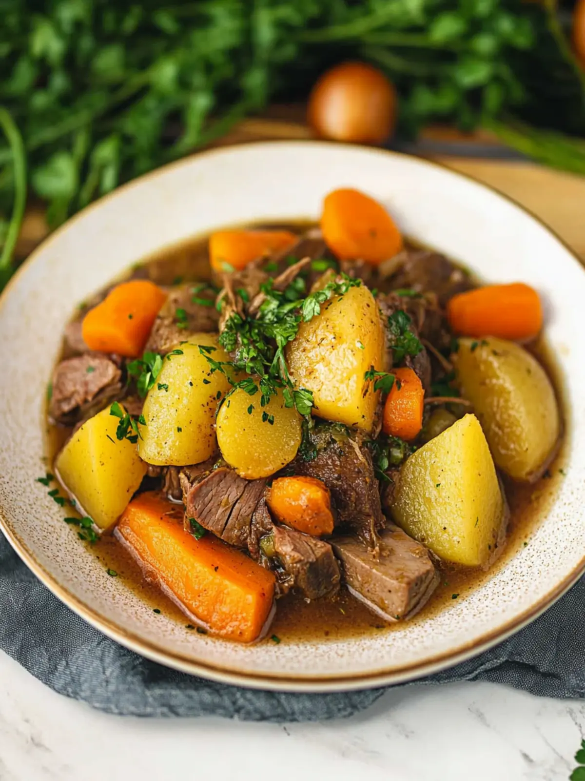 Hearty Slow Cooker Vegan Pot Roast That's Pure Comfort Food 5 Slow Cooker Vegan Pot Roast
