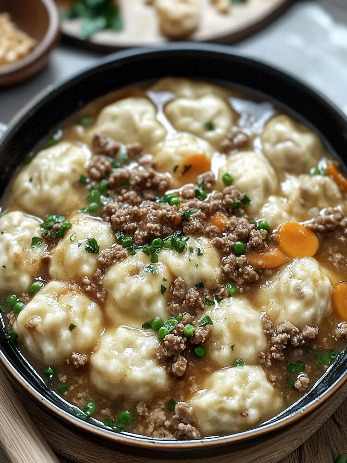 Hearty Ground Beef and Dumplings for Cozy Family Nights 3 Ground Beef and Dumplings
