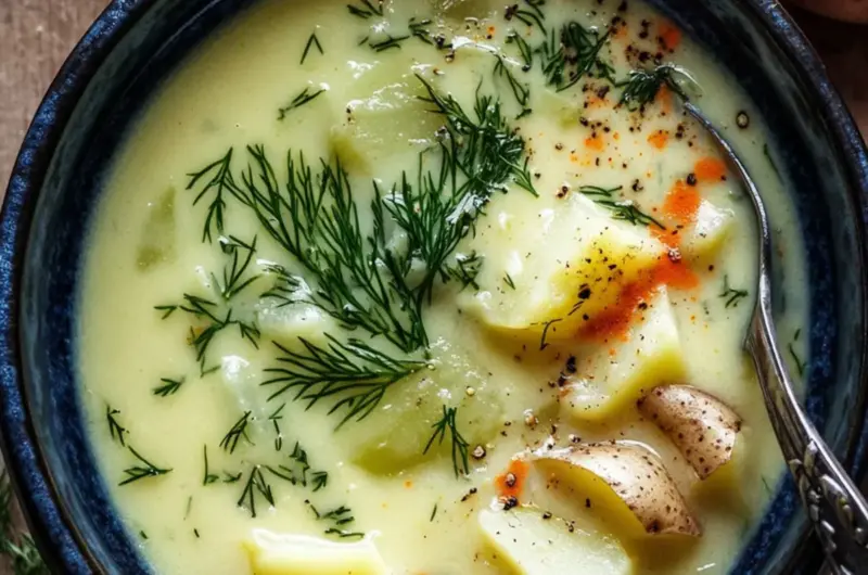 Creamy Potato & Dill Soup