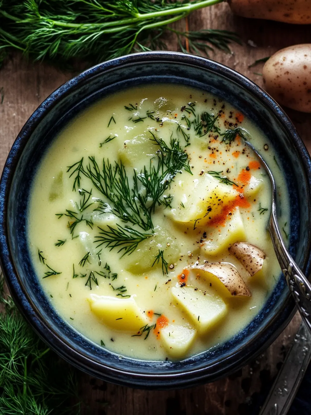 Deliciously Creamy Potato & Dill Soup for Cozy Nights 5 Creamy Potato & Dill Soup