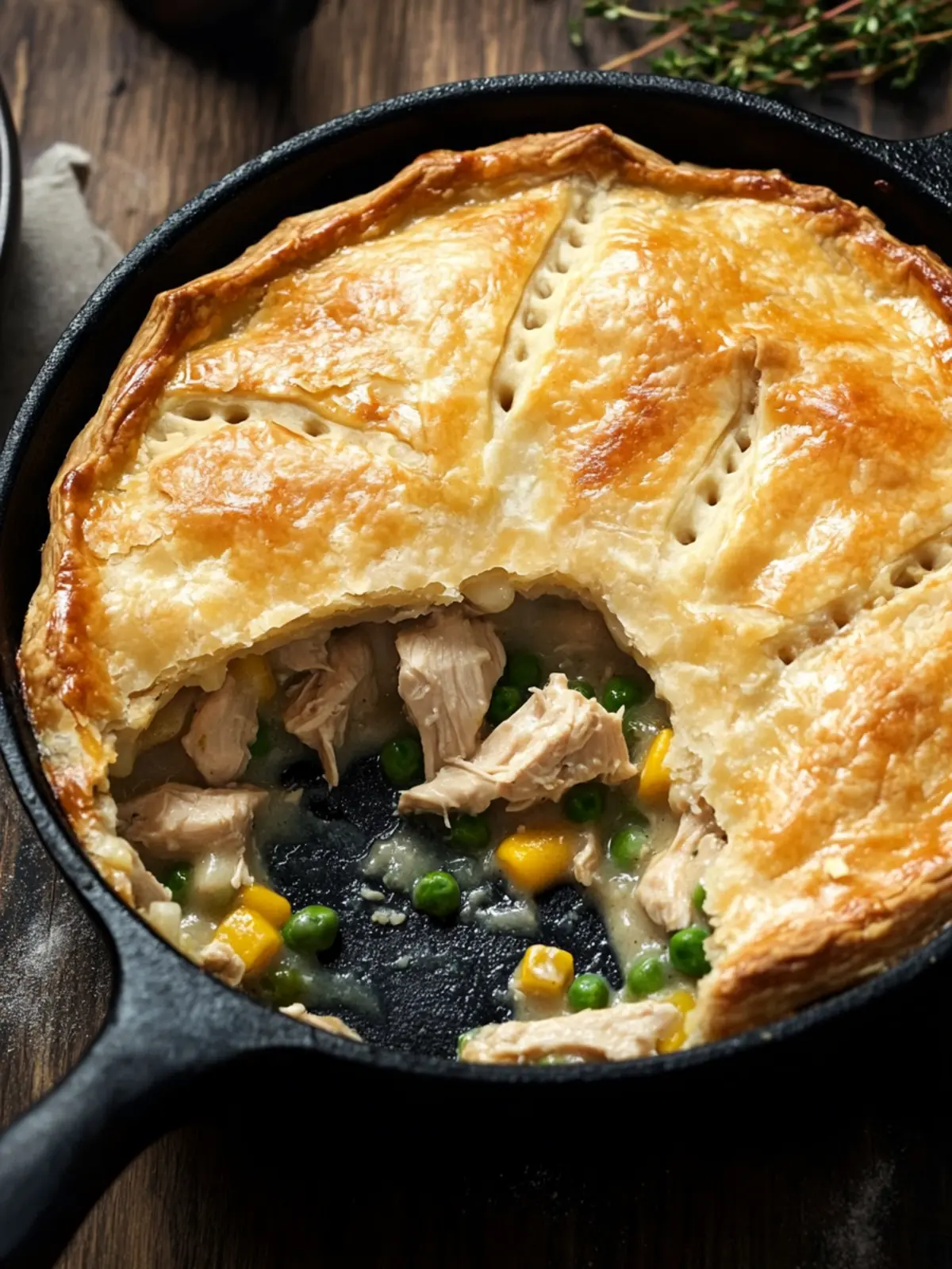 Skillet Chicken Pot Pie: Quick Comfort Food for Everyone 2 Skillet Chicken Pot Pie