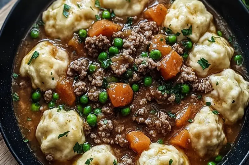 Ground Beef and Dumplings