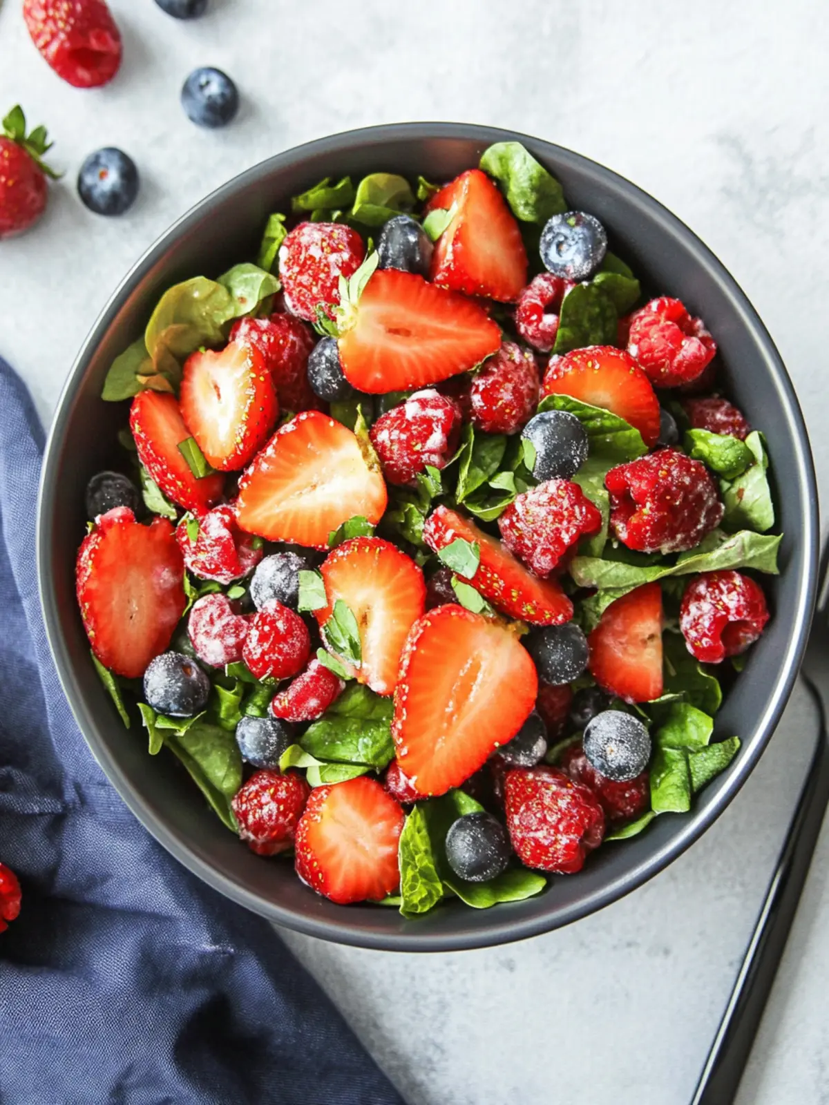 Fresh Mixed Berry Salad with Tangy Vinaigrette Delight 4 Mixed Berry Salad