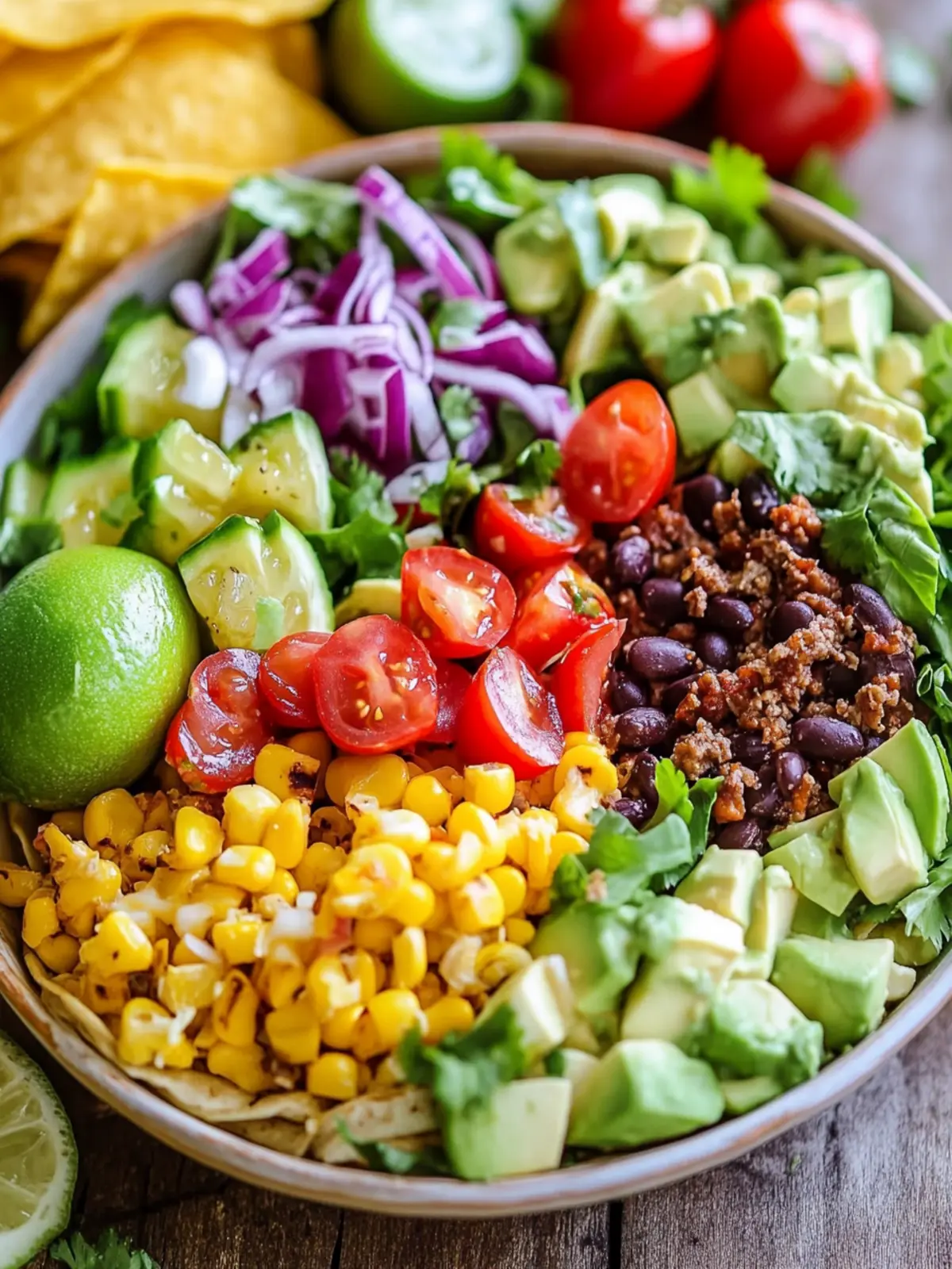 Taco Salad Bliss: Fresh Ingredients for a Flavor Explosion 2 Taco Salad