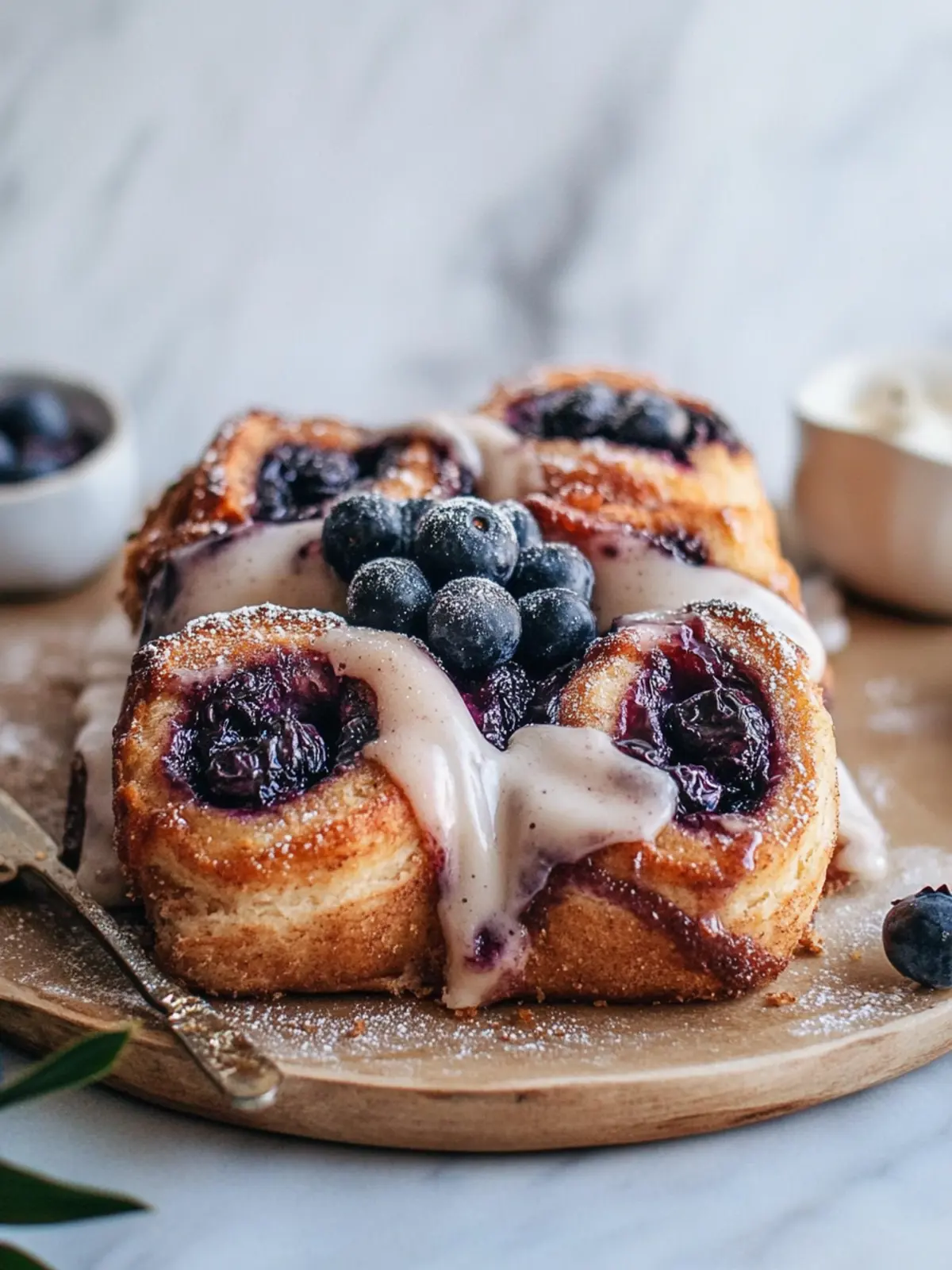 Irresistible Blueberry Cinnamon Rolls with Creamy Frosting 5 Blueberry Cinnamon Rolls