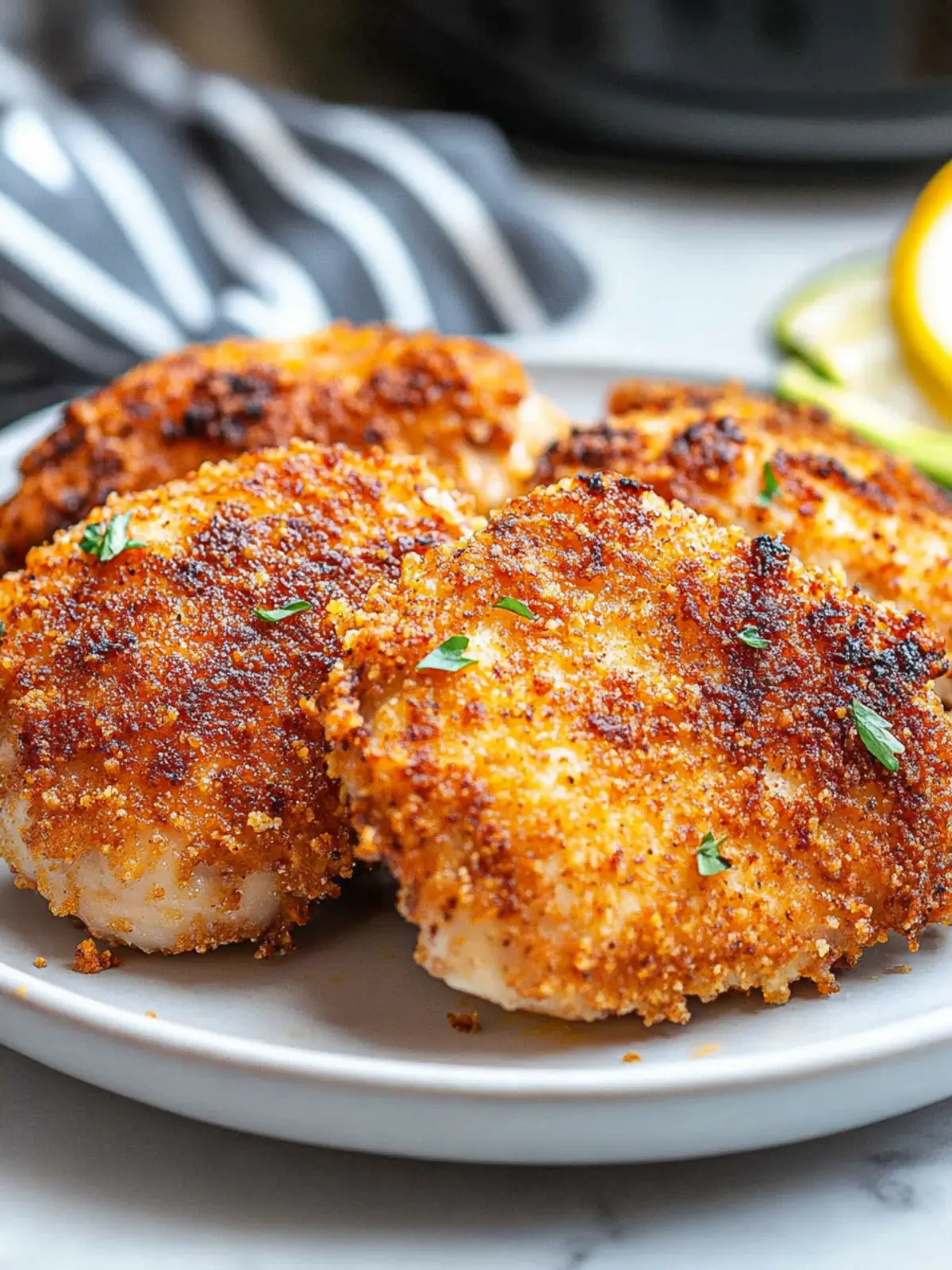 Savory Air Fryer Panko Chicken Thighs in Just 30 Minutes 4 Air Fryer Panko Chicken Thighs