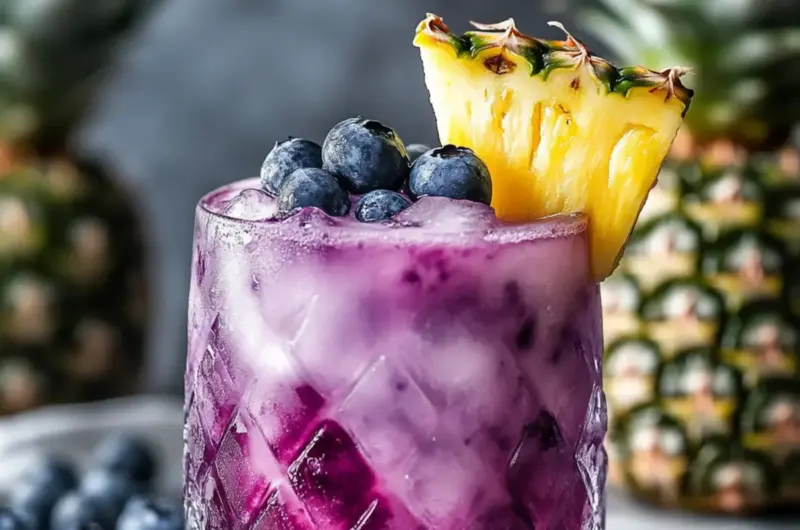 Blueberry Pineapple Tequila Sour