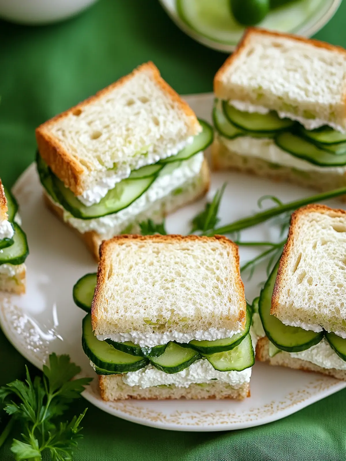 Delicious Classic Cucumber Tea Sandwiches for Easy Entertaining 5 Classic Cucumber Tea Sandwiches