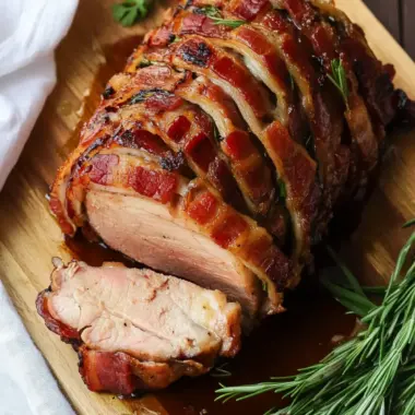 Irresistible Bacon Wrapped Pork Loin Perfect for Any Gathering 9 Bacon Wrapped Pork Loin