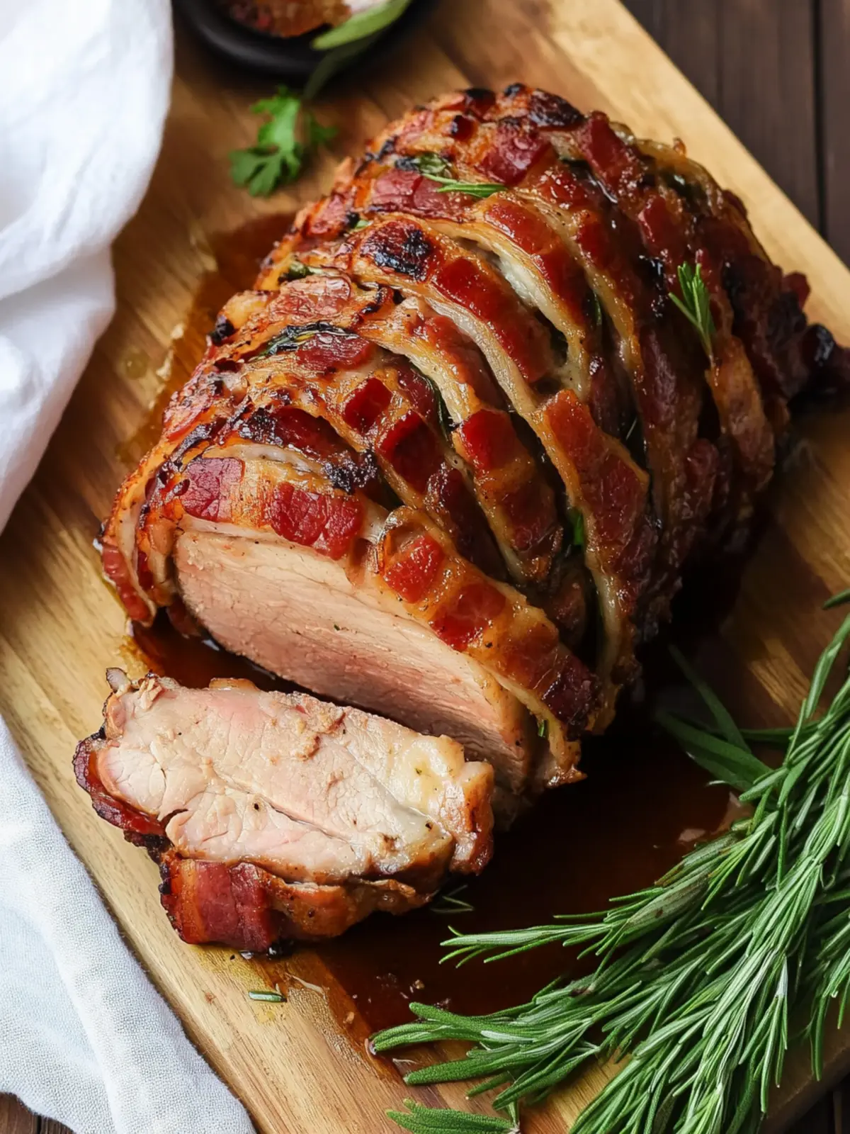 Irresistible Bacon Wrapped Pork Loin Perfect for Any Gathering 5 Bacon Wrapped Pork Loin