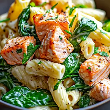 Creamy Salmon Spinach Pasta Dish for Nutritious Nights 10 Salmon Spinach Pasta Dish
