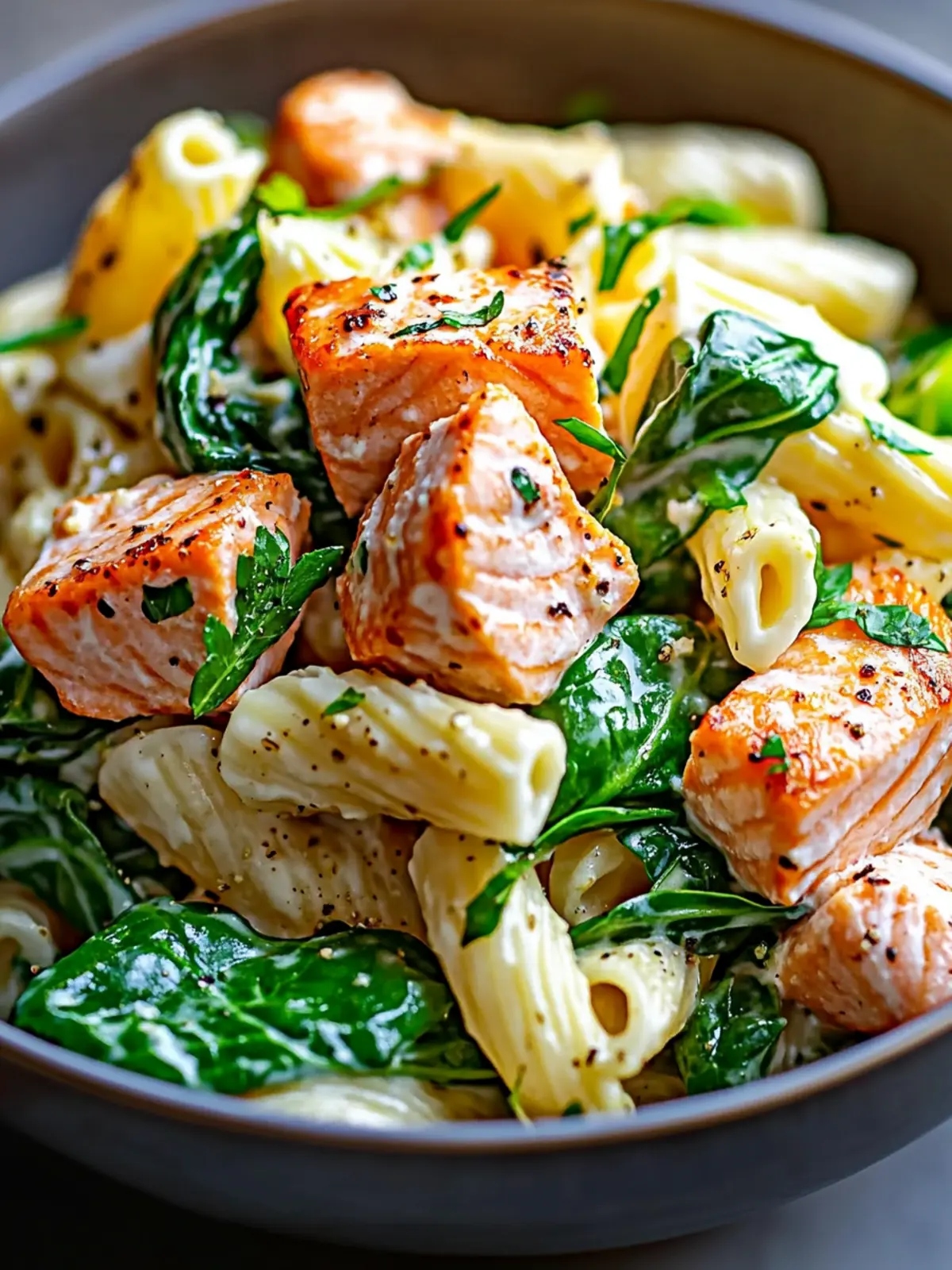 Creamy Salmon Spinach Pasta Dish for Nutritious Nights 5 Salmon Spinach Pasta Dish