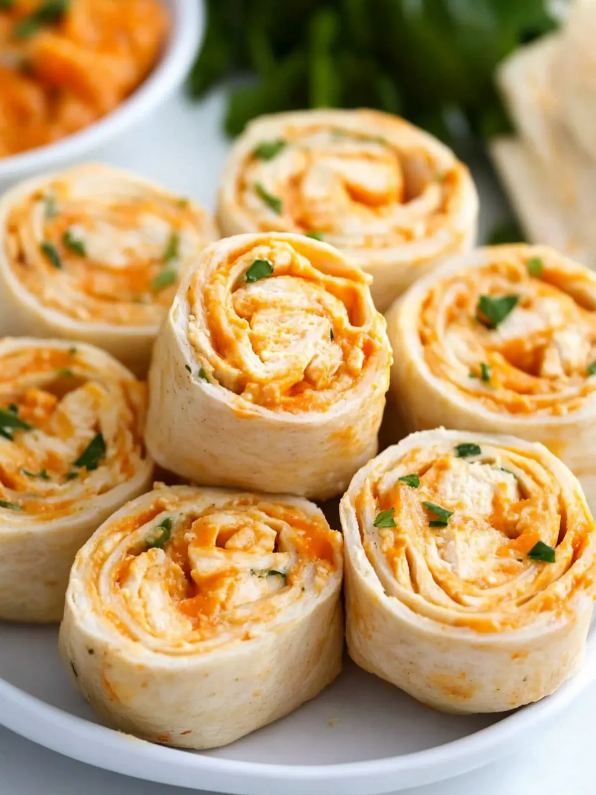 Buffalo Chicken Pinwheels That'll Spice Up Your Party! 3 Buffalo Chicken Pinwheels