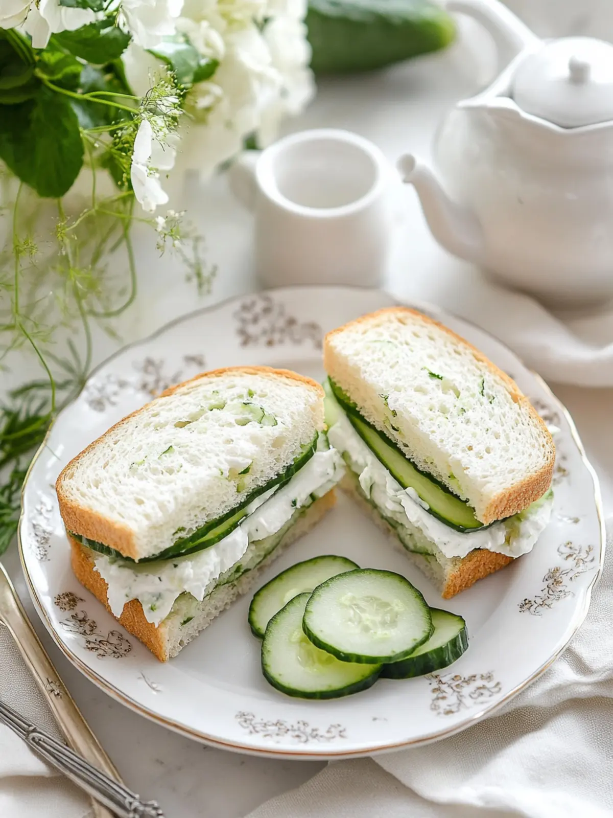 Delicious Classic Cucumber Tea Sandwiches for Easy Entertaining 4 Classic Cucumber Tea Sandwiches
