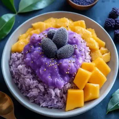 Mango Ube Sticky Rice: A Colorful Tropical Treat for You 10 Mango Ube Sticky Rice