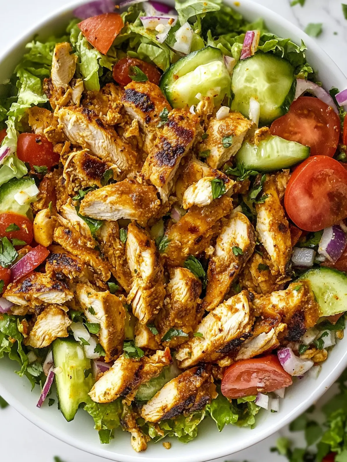 Savor the Flavor: Easy Chicken Shawarma Salad Recipe 4 Chicken Shawarma Salad