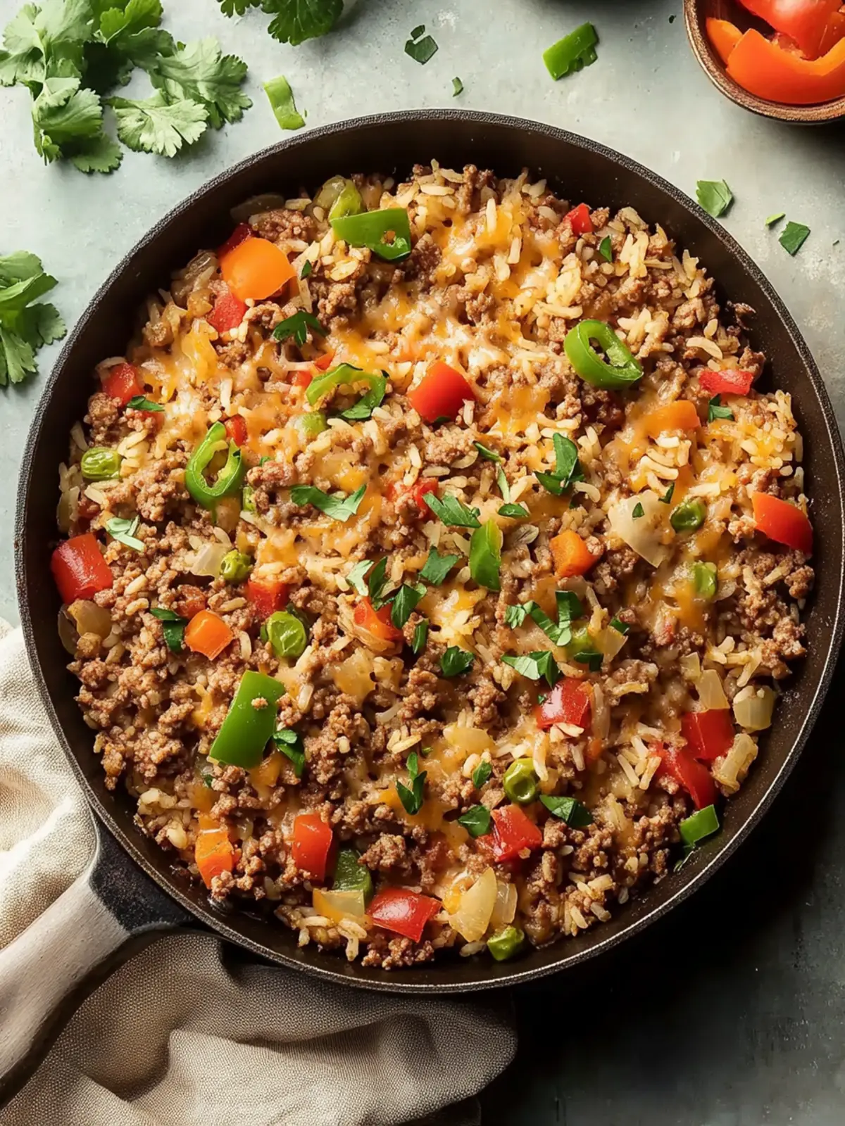 Savory Ground Beef and Rice Skillet: Quick Comfort Food Delight 2 Ground Beef and Rice Skillet