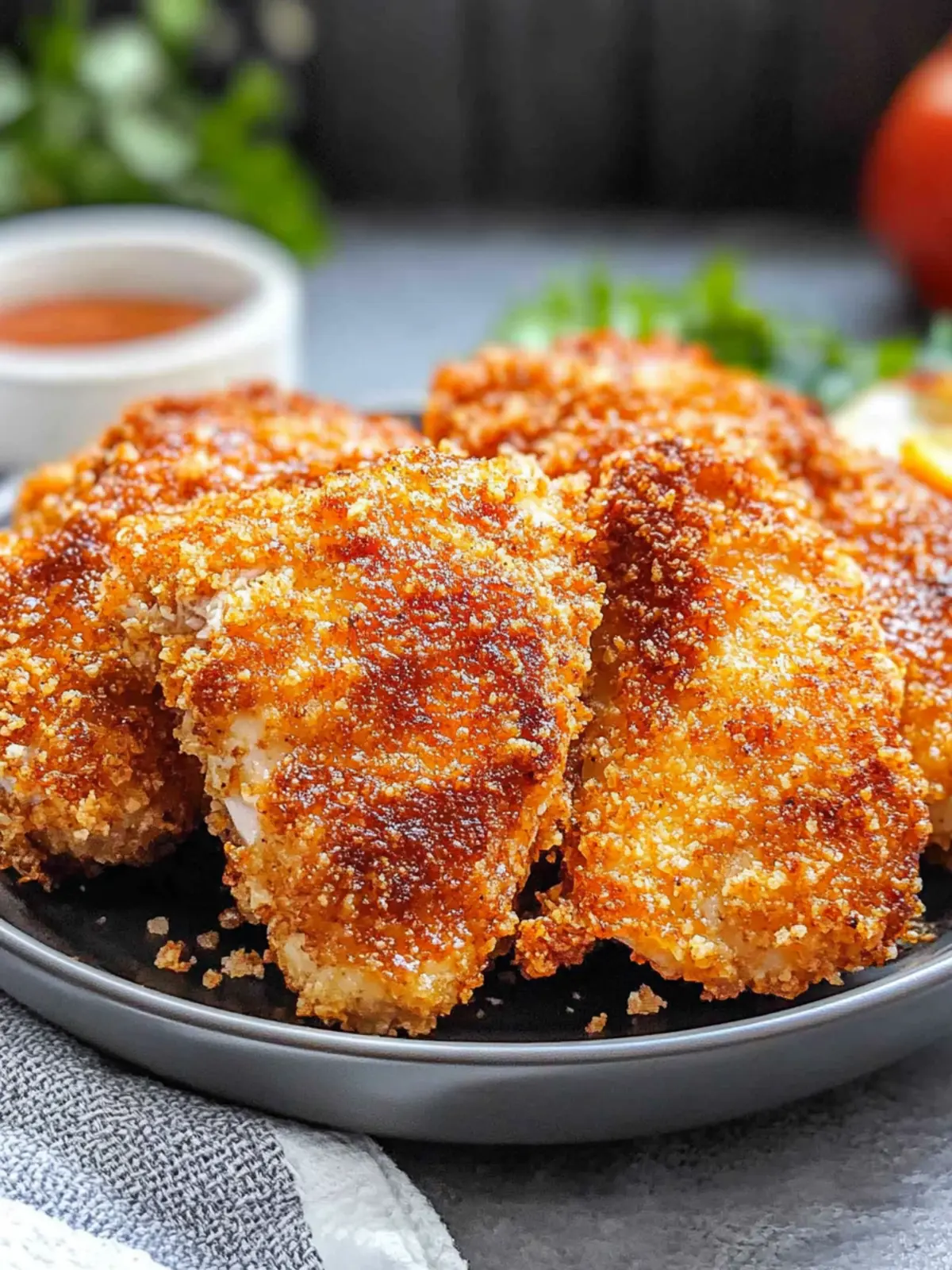 Savory Air Fryer Panko Chicken Thighs in Just 30 Minutes 3 Air Fryer Panko Chicken Thighs
