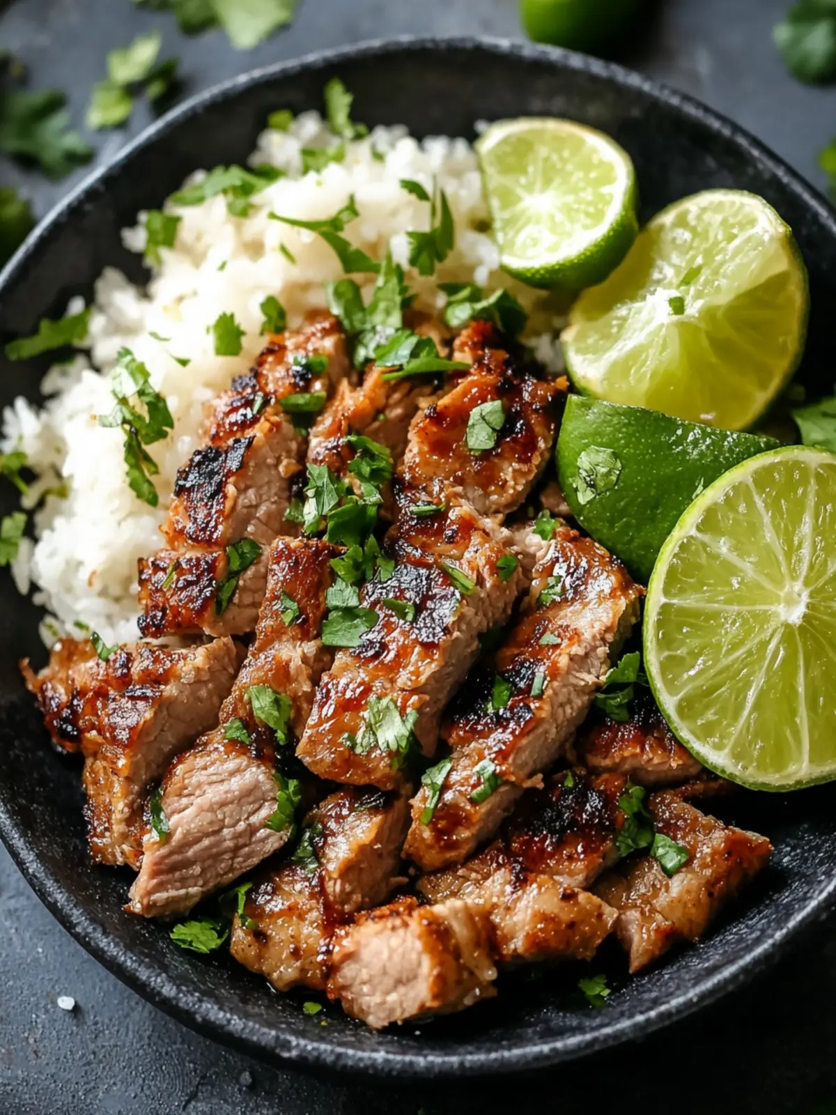 Zesty Ginger Lime Pork with Creamy Coconut Rice Delight 2 Zesty Ginger Lime Pork