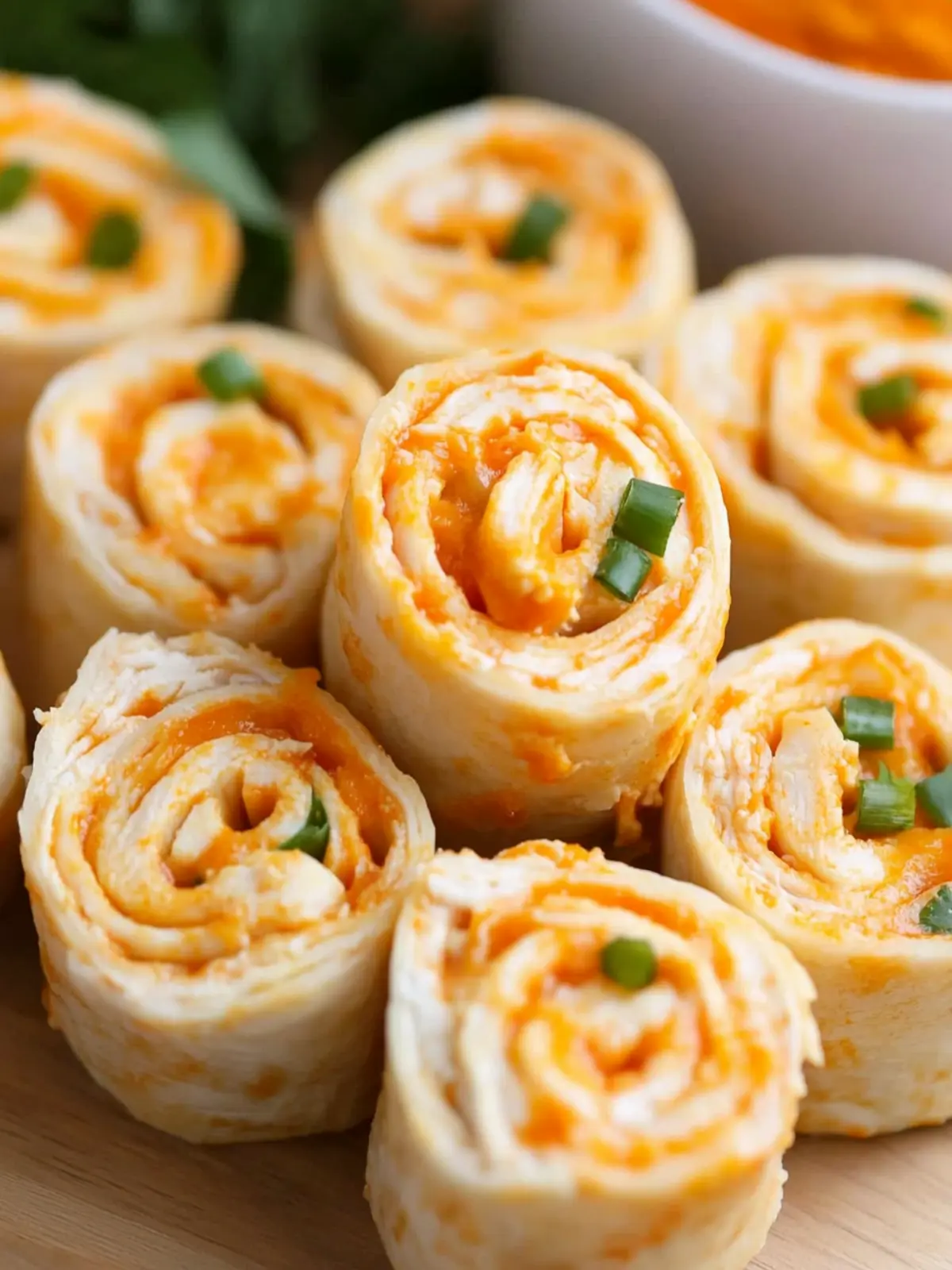 Buffalo Chicken Pinwheels That'll Spice Up Your Party! 2 Buffalo Chicken Pinwheels
