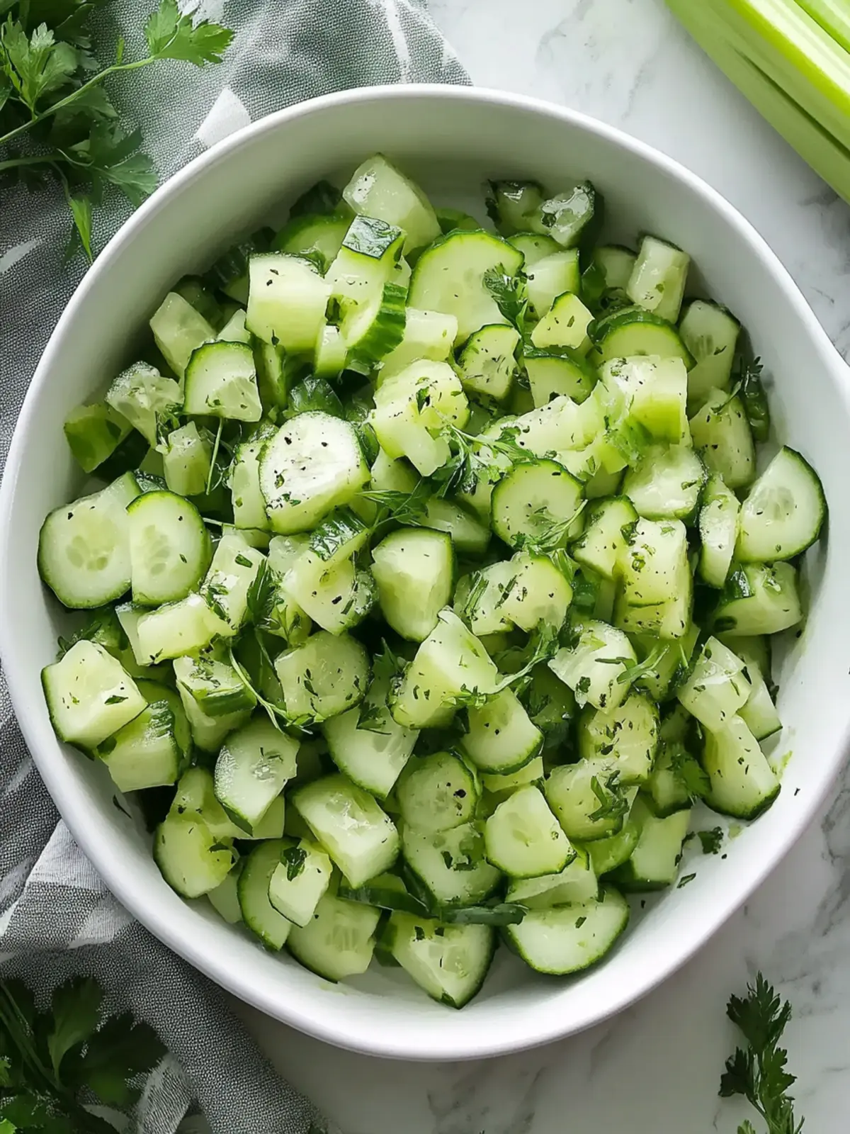 Crunchy Cucumber Celery Salad: Your 15-Minute Fresh Fix 4 Crunchy Cucumber Celery Salad