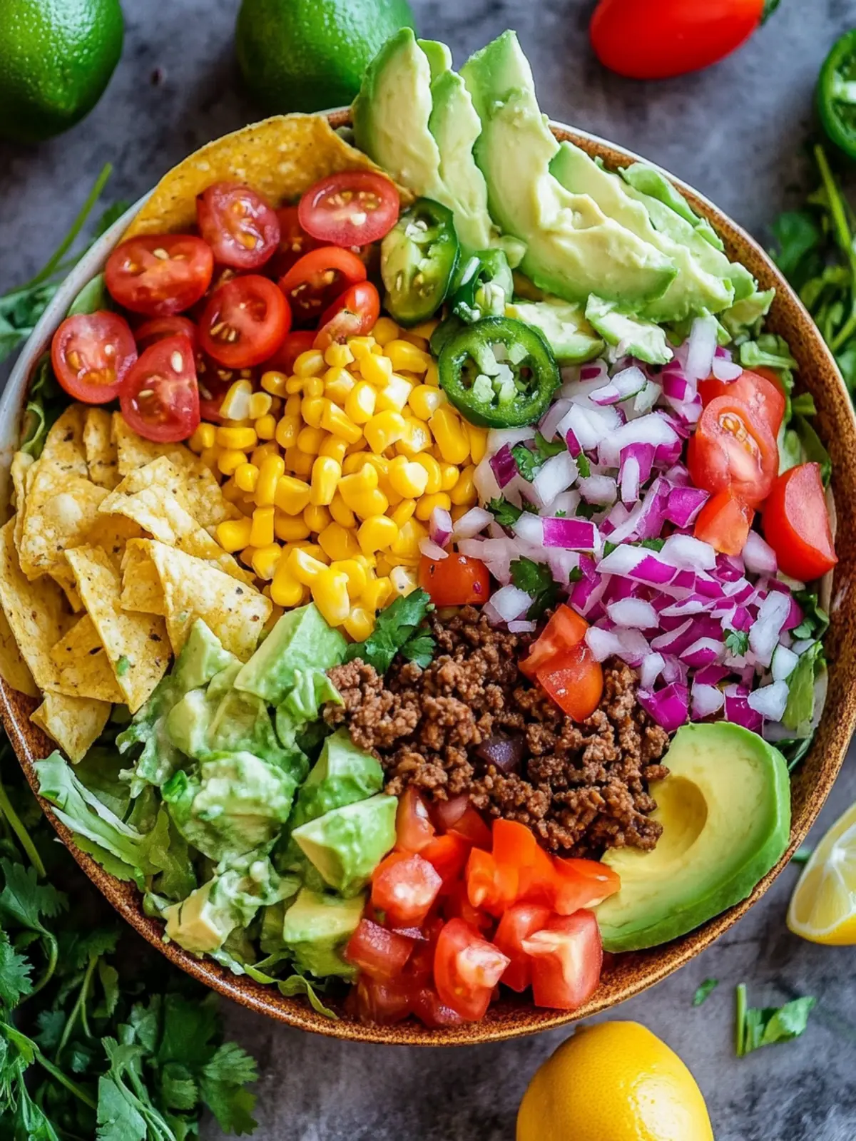 Taco Salad Bliss: Fresh Ingredients for a Flavor Explosion 5 Taco Salad