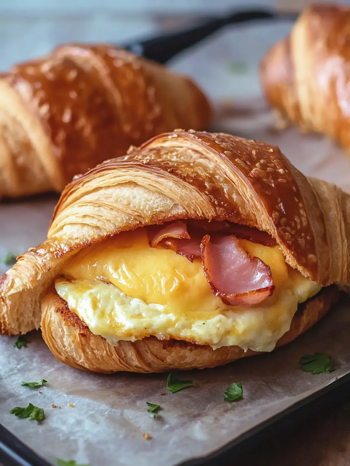 Irresistible Croissant Breakfast Sandwich for Your Morning Boost 2 Croissant Breakfast Sandwich