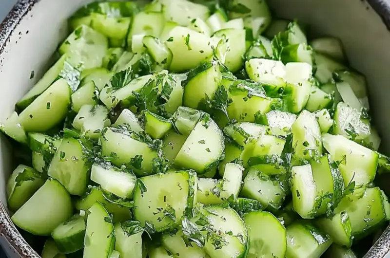 Crunchy Cucumber Celery Salad