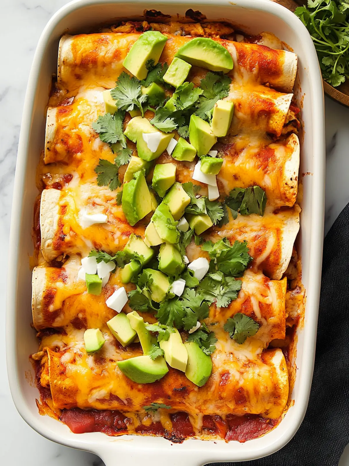 Irresistible Chicken Enchiladas with Creamy Red Sauce 4 Chicken Enchiladas