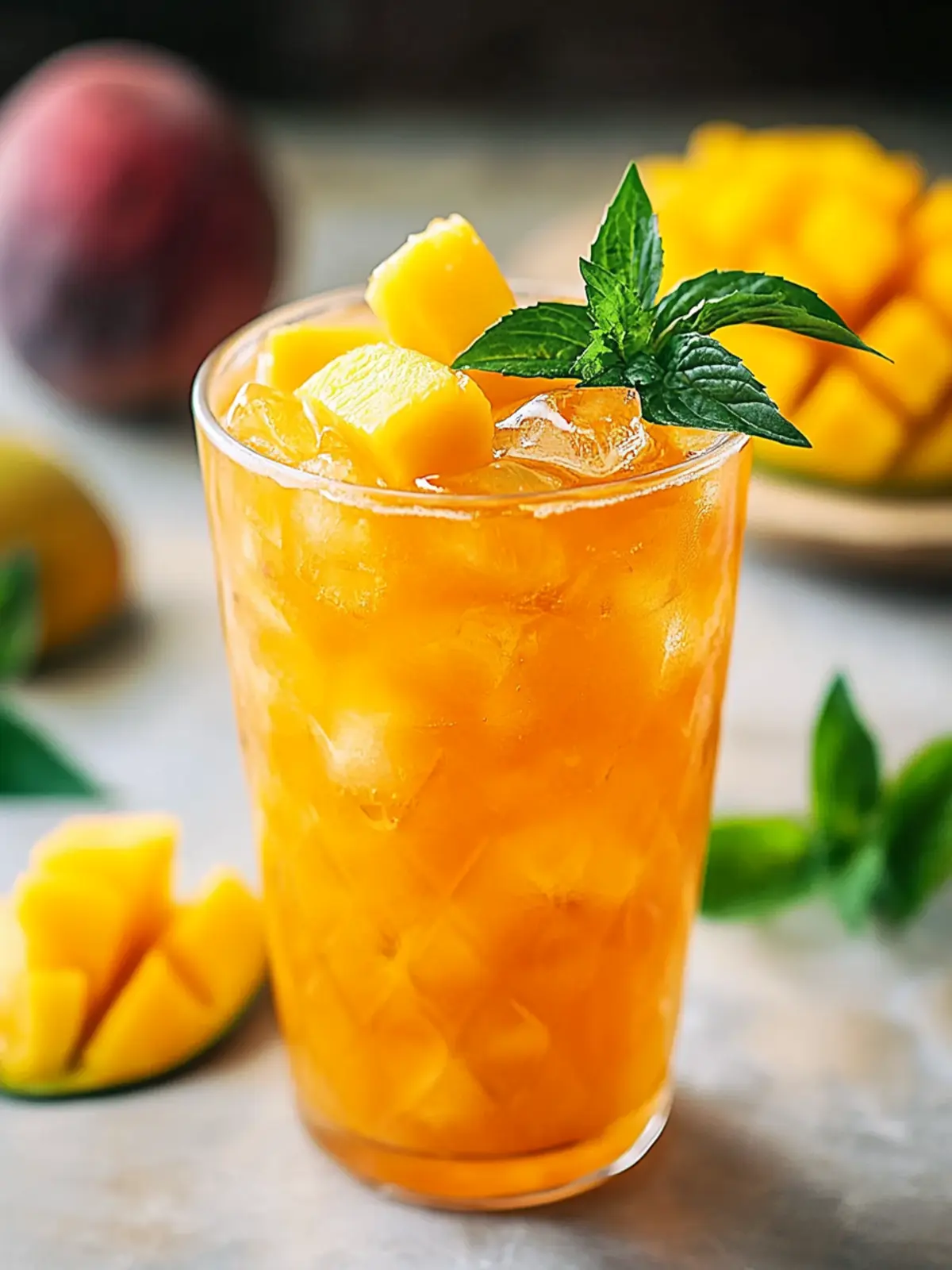 Homemade Mango Iced Tea for a Refreshing Summer Sip 3 Homemade Mango Iced Tea