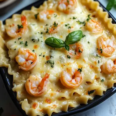 Garlic Butter Shrimp Scampi Lasagna for Ultimate Comfort Food 9 Garlic Butter Shrimp Scampi Lasagna