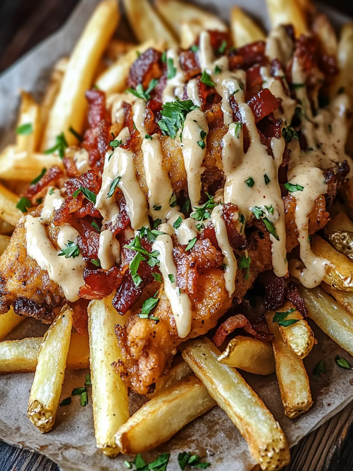 Dirty Chicken and Bacon Loaded Fries That Will Wow Your Guests 3 Dirty Chicken and Bacon Loaded Fries