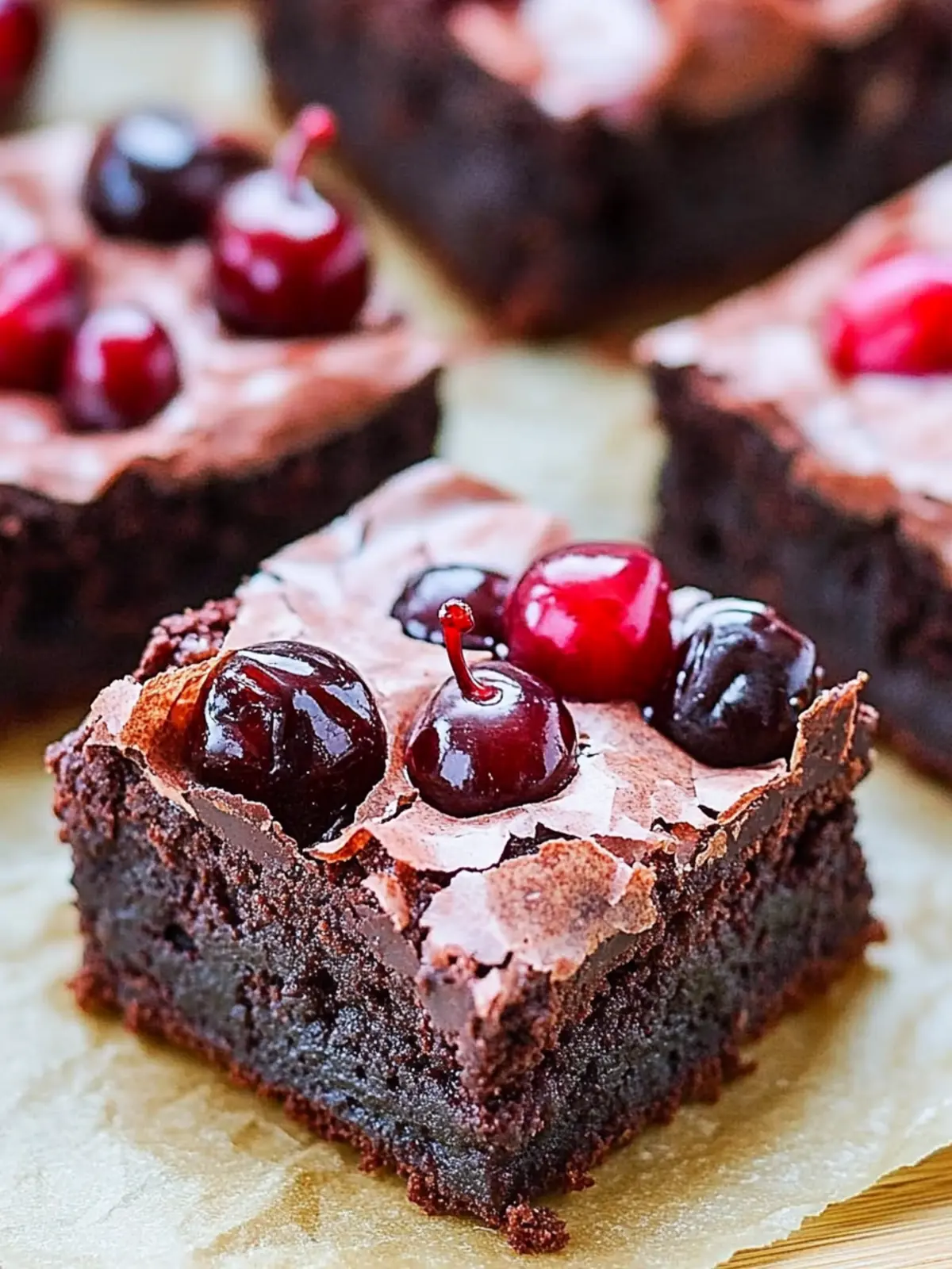 Chewy Chocolate Cherry Brownies You'll Crave Again and Again 4 Chewy Chocolate Cherry Brownies