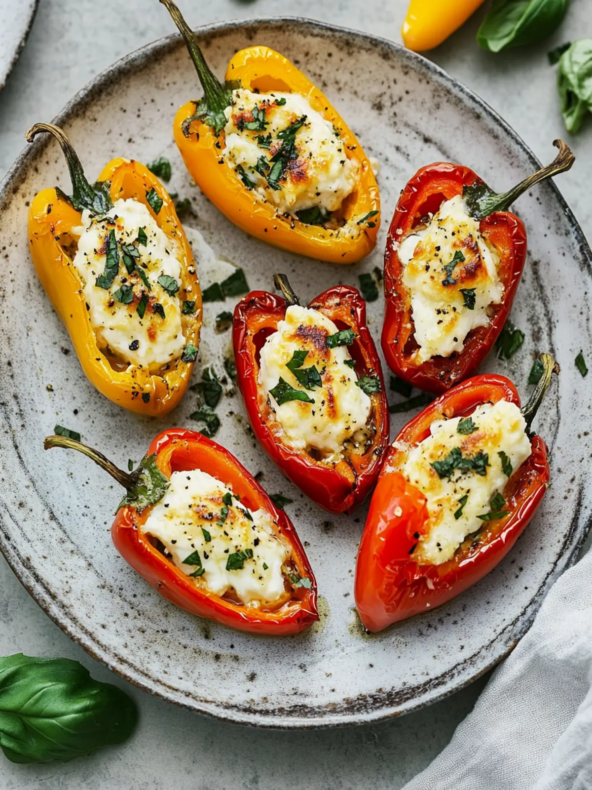 Roasted Goat Cheese Stuffed Mini Peppers You’ll Love 3 Roasted Goat Cheese Stuffed Mini Peppers