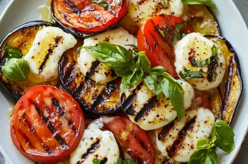 Grilled Eggplant Caprese