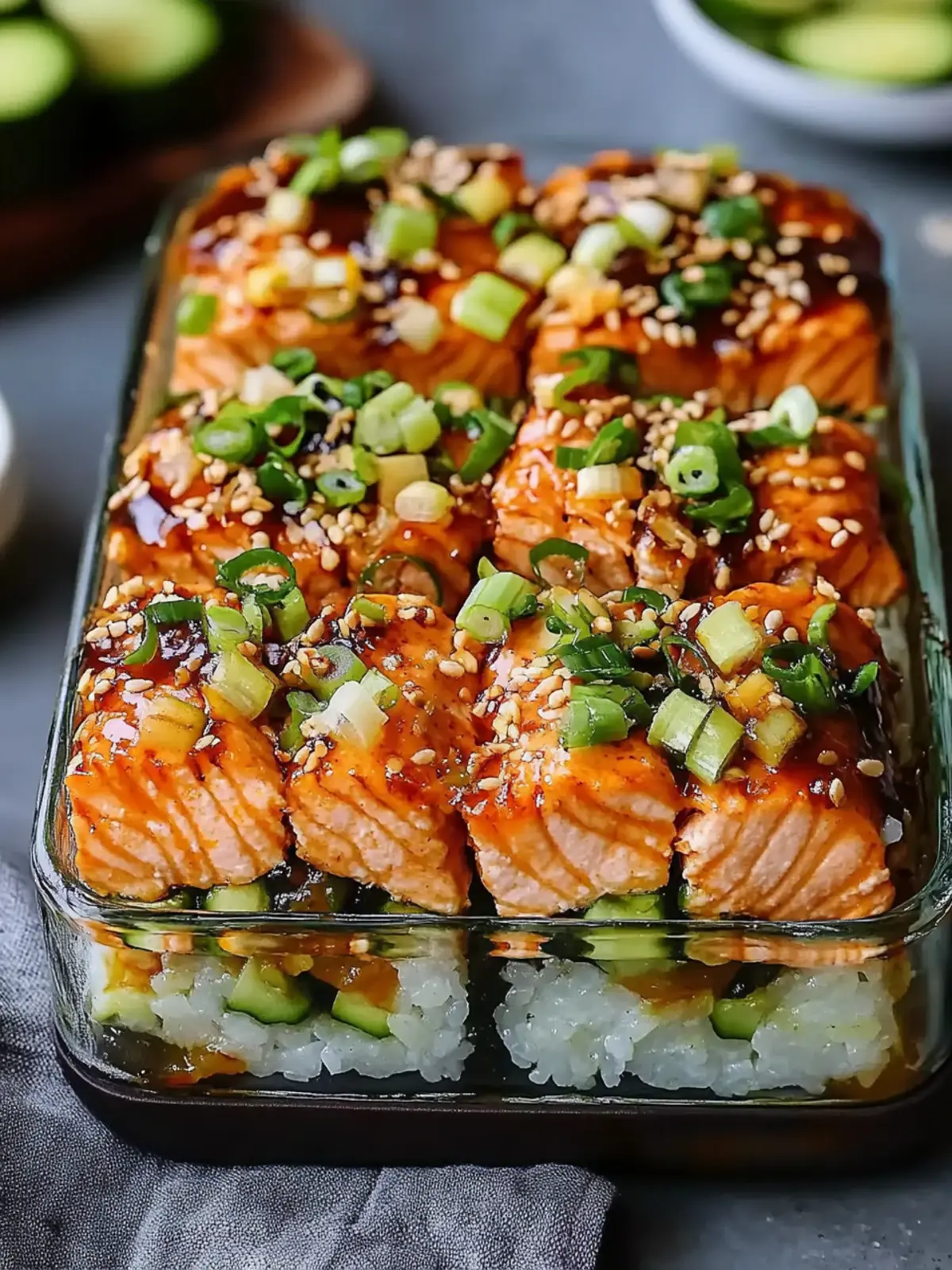 Spicy Salmon Sushi Bake – Your New Weeknight Comfort Food 2 Spicy Salmon Sushi Bake