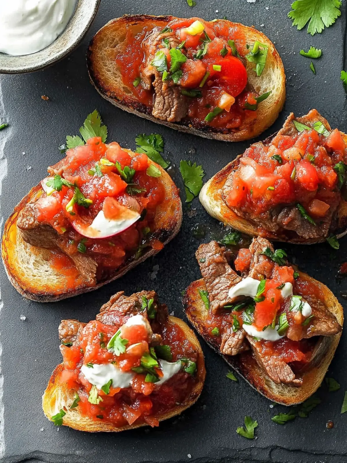 Salsa Steak Garlic Toasts for Ultimate Home-Cooked Bliss 4 Salsa Steak Garlic Toasts
