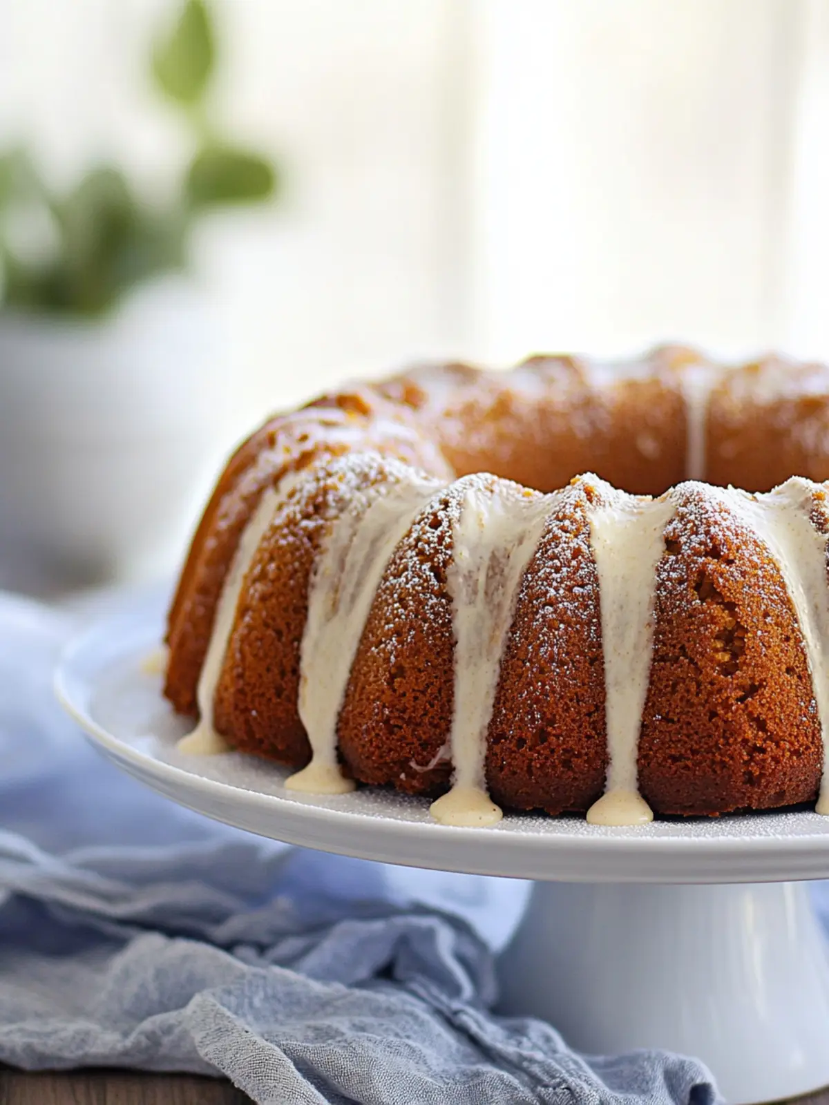 Irresistible Sweet Potato Bundt Cake with Cream Cheese Frosting 5 Sweet Potato Bundt Cake