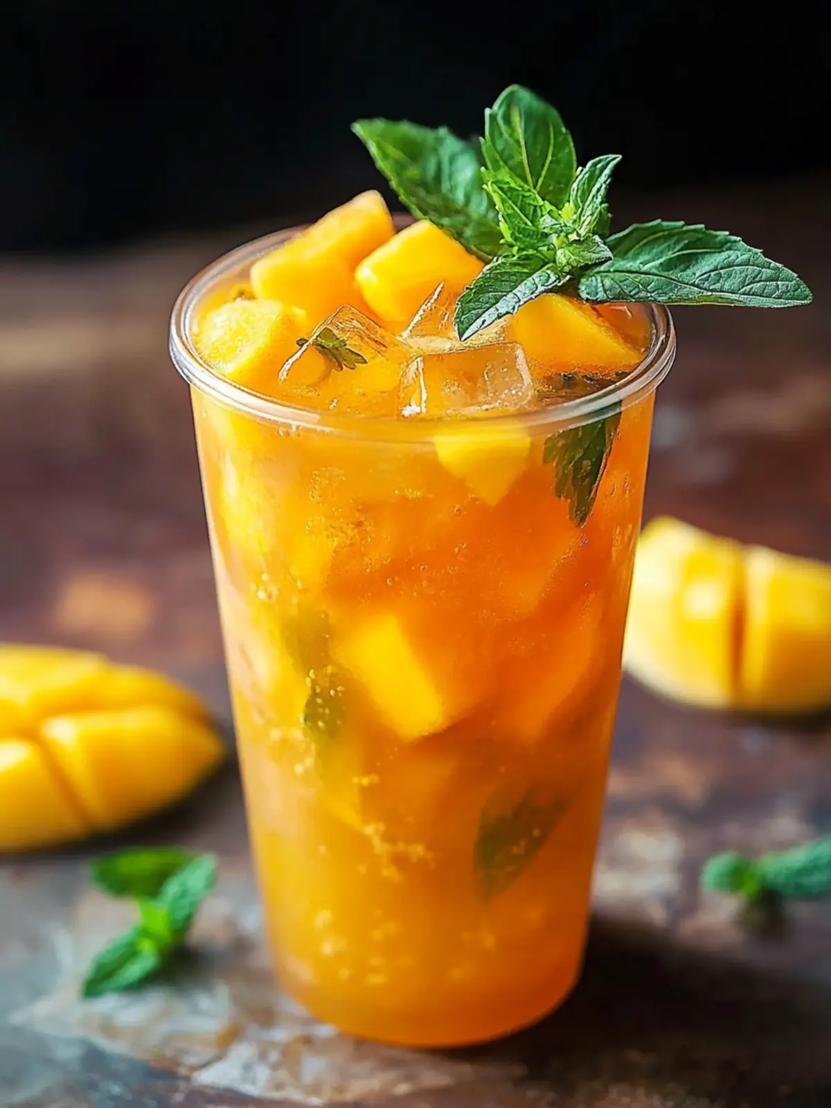 Homemade Mango Iced Tea for a Refreshing Summer Sip 2 Homemade Mango Iced Tea