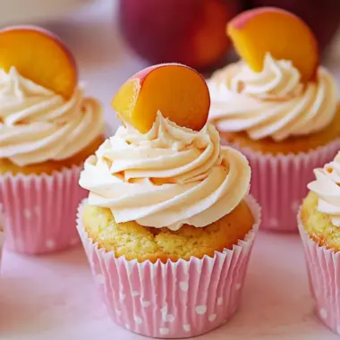 Peach Cupcakes That Bring Summer Bliss to Your Table 9 Peach Cupcakes