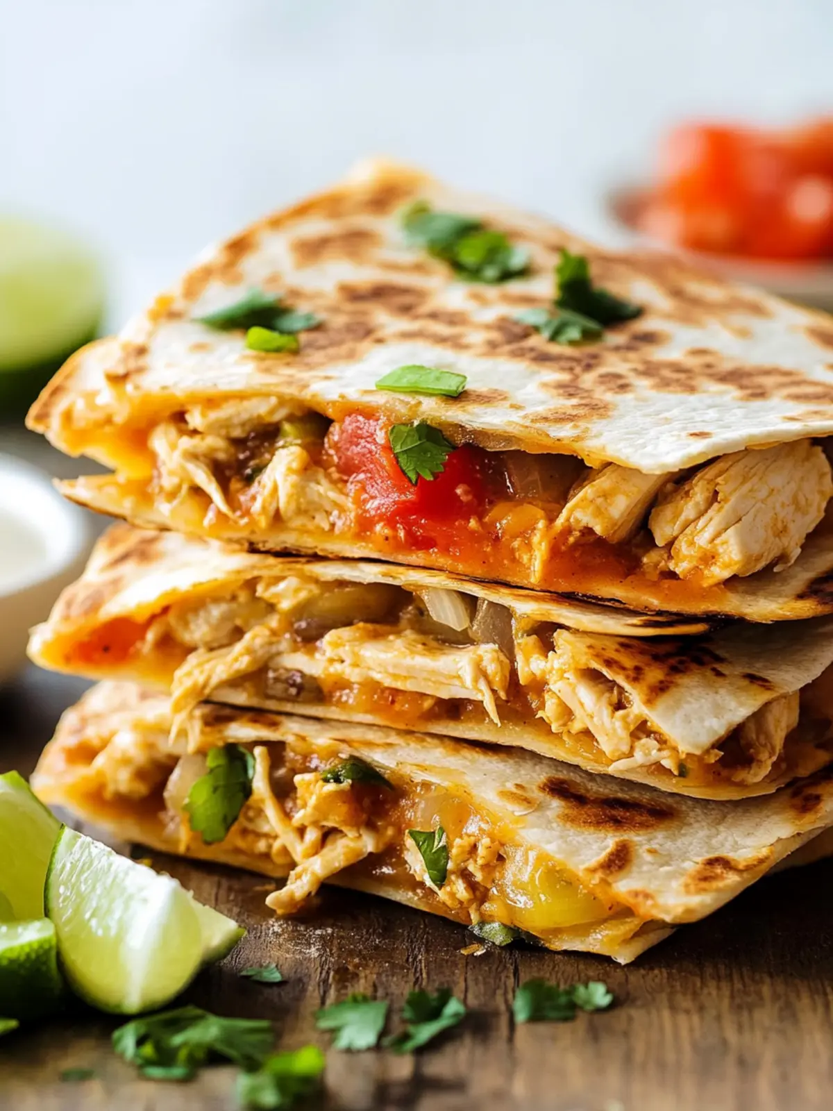 Irresistible Chicken Quesadilla Recipe for a Flavor Explosion 2 Chicken Quesadilla