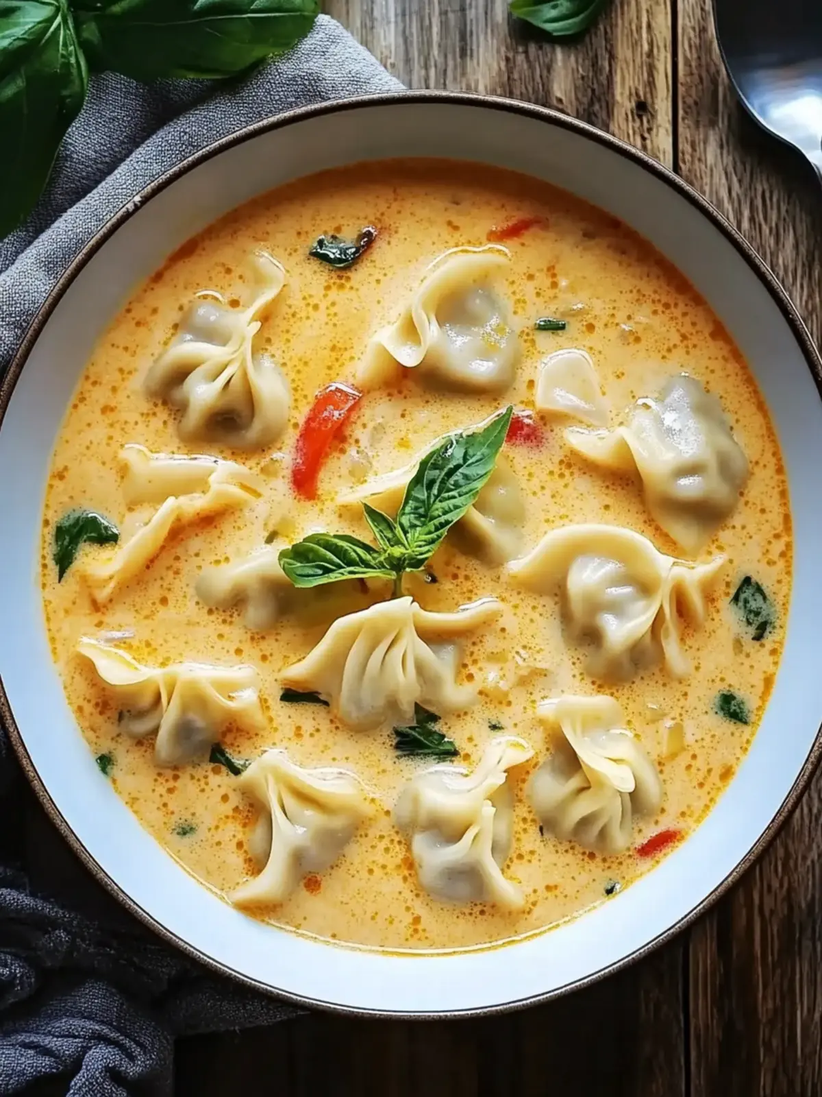 Creamy Thai Dumpling Soup: A Cozy Bowl of Comfort and Flavor 2 Creamy Thai Dumpling Soup