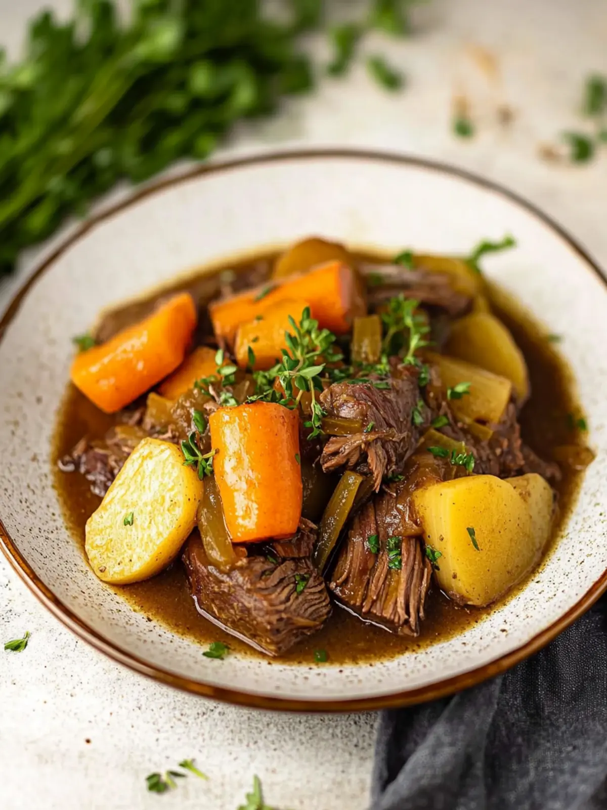 Hearty Slow Cooker Vegan Pot Roast That's Pure Comfort Food 3 Slow Cooker Vegan Pot Roast