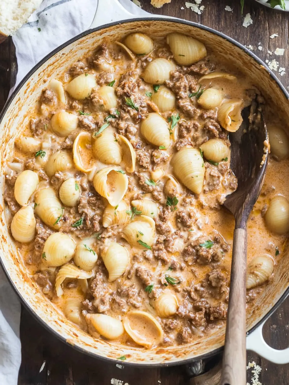 Creamy Beef and Shells That Will Wow Your Taste Buds 3 Creamy Beef and Shells