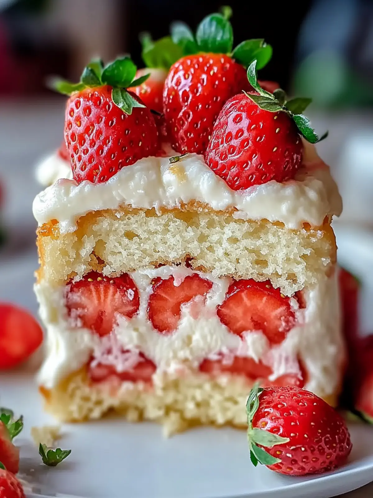 Strawberry Custard Delight Cake: A Creamy Summer Dream 3 Strawberry Custard Delight Cake